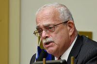 FILE PHOTO: Rep. Gerry Connolly (D-Vir.) questions witnesses during a House Committee on Foreign Affairs hearing looking into the firing of State Department Inspector General Steven Linick, on Capitol Hill, in Washington D.C., U.S., September 16, 2020. Kevin Dietsch/Pool via REUTERS/File Photo
