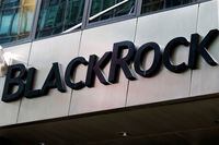 FILE PHOTO: FILE PHOTO: The BlackRock logo is seen outside of its offices in New York City, U.S., October 17, 2016.  REUTERS/Brendan McDermid//File Photo