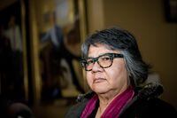 Ontario Regional Chief RoseAnne Archibald speaks with reporters before meeting with Ontario Premier Doug Ford at Queen's Park in Toronto, on Tuesday, June 4, 2019. THE CANADIAN PRESS/Christopher Katsarov