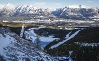 The mountain town of Canmore, Alta. is seen on Tuesday, Jan. 19, 2016. THE CANADIAN PRESS/Jeff McIntosh
