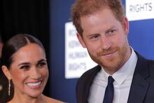 FILE PHOTO: Britain's Prince Harry, Duke of Sussex, Meghan, Duchess of Sussex attend the 2022 Robert F. Kennedy Human Rights Ripple of Hope Award Gala in New York City, U.S., December 6, 2022. REUTERS/Andrew Kelly