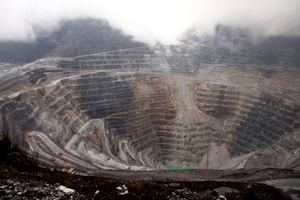 Freeport McMoRan's Grasberg mine on August 16, 2013 .