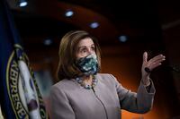 Speaker of the House Nancy Pelosi takes part in a news conference on Capitol Hill, in Washington, on Dec. 10, 2020.