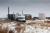 An abandoned Redwater Energy site near St. Albert, Alta.