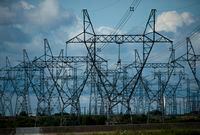 Rows of power lines are shown in Mississauga, Ont., on Monday, Aug. 19, 2019.