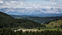 A section of the eastern slopes of the Canadian Rockies is seen west of Cochrane, Alta., Thursday, June 17, 2021.THE CANADIAN PRESS/Jeff McIntosh