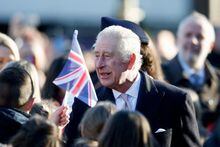 FILE PHOTO: Britain's King Charles greets people as he arrives to visit the Bolton Town Hall, in Bolton, Britain January 20, 2023. REUTERS/Ed Sykes/File Photo