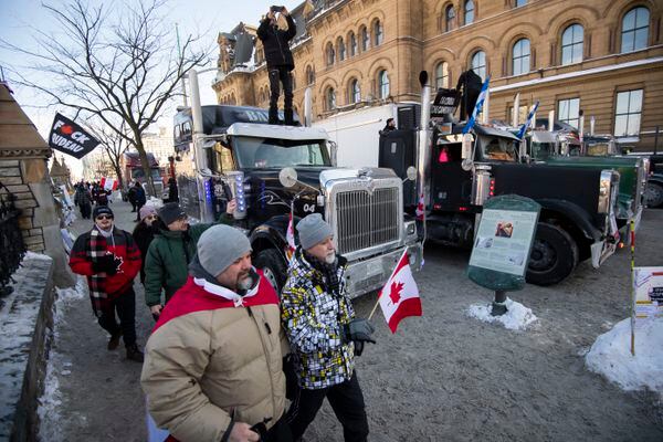 Ottawa police investigate desecration of monuments by truck driver convoy protesters