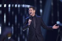 Host Michael Buble is shown on stage at the Juno Awards in Vancouver, Sunday, March, 25, 2018.&nbsp;Buble is set to be a guest judge for "Michael Bublé Night" on "Dancing with the Stars."&nbsp;THE CANADIAN PRESS/Darryl Dyck