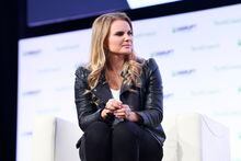 SAN FRANCISCO, CALIFORNIA - OCTOBER 02: Clearbanc Co-Founder & President Michele Romanow speaks onstage during TechCrunch Disrupt San Francisco 2019 at Moscone Convention Center on October 02, 2019 in San Francisco, California. (Photo by Steve Jennings/Getty Images for TechCrunch)