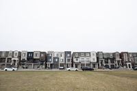 Homes Father Redmond Way in Etobicoke, are photographed on Jan 10, 2023. Fred Lum/The Globe and Mail. 