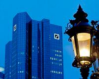 FILE - This Feb. 1, 2019, file photo shows the Deutsche Bank headquarters in Frankfurt, Germany. In light of the violent and deadly riot at the U.S. Capitol, several banks, including one of the biggest lenders to President Donald Trump's business empire, Deutsche Bank, have said they would no longer lend to Trump’s company, raising the prospect that president may have to dig into his own pockets to pay off his loans if he can’t refinance. (AP Photo/Michael Probst, File)