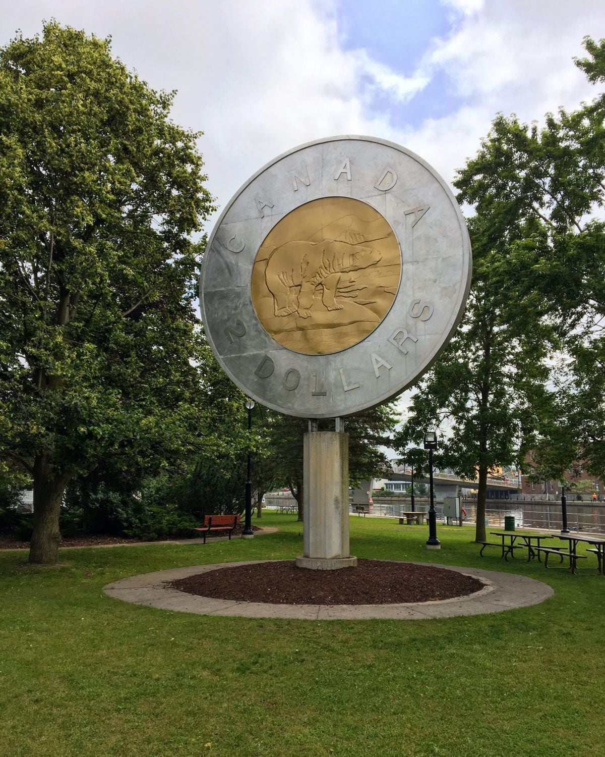 The giant toonie is a top tourist stop