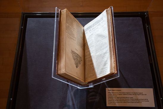 Shakespeare’s First Folio acquired by UBC in ‘once-in-eternity’ purchase