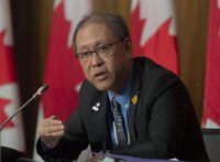 Indigenous Services Canada Chief Medical Officer of Public Health Dr. Tom Wong responds to a question during a news conference in Ottawa, Wednesday January 20, 2021. THE CANADIAN PRESS/Adrian Wyld