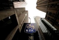 A Royal Bank of Canada sign is shown in the financial district in Toronto on August 22, 2017.