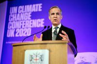 Mark Carney, former Governor of the Bank of England, makes a keynote address to launch the private finance agenda for the 2020 United Nations Climate Change Conference (COP26) at Guildhall in London, Britain February 27, 2020.  Tolga Akmen/Pool via REUTERS/File Photo