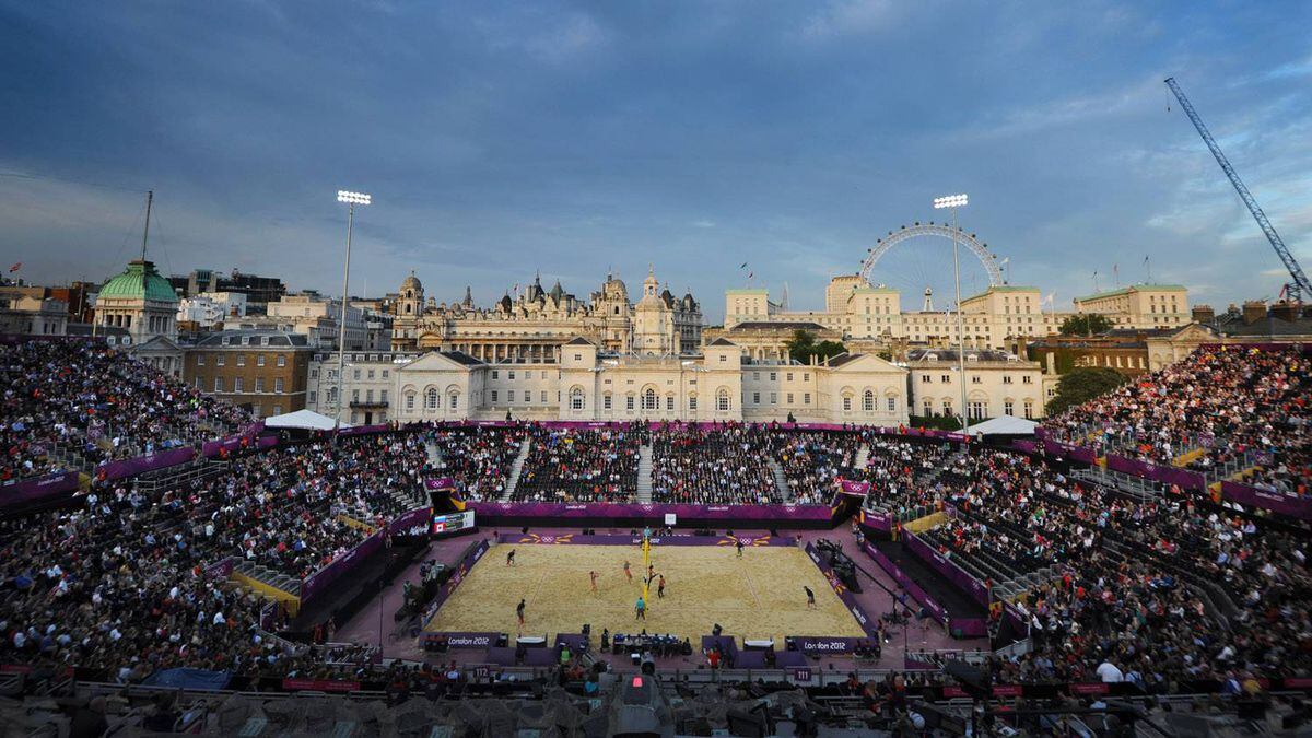 Beach Volleyball Horse Guards Parade Olympics London July 