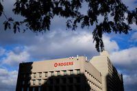 FILE PHOTO: A Rogers building, home of Rogers Communications in Toronto, Ontario, Canada October 22, 2021.   REUTERS/Carlos Osorio/File Photo