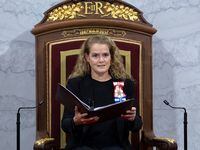 Governor General Julie Payette delivers the Throne Speech in the Senate chamber, Thursday December 5, 2019 in Ottawa. The COVID-19 pandemic has put the kibosh on the annual Canada Day celebration of recipients of the country's second highest award. Governor General Julie Payette would normally announce the list of Order of Canada nominees on July 1. THE CANADIAN PRESS/Sean Kilpatrick