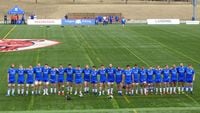 The Toronto Arrows line up ahead of their Major League Rugby game against the New Orleans Gold at York Alumni Stadium in Toronto on Sunday, April 7, 2019. The Arrows have signed Argentine international prop Gaston Cortes and four others. THE CANADIAN PRESS/Neil Davidson