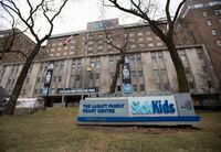 The exterior of the Hospital for Sick Children in Toronto, is photographed on Jan 21 2021.