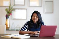 Technology executive Lakshmi Baskaran photographed at her home in Thornhill, Ontario on September 13, 2022. This is for a story about how to engage with your employees after a round of layoffs. (Photo by Peter Power for The Globe and Mail)