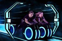 Photo for Disney Mother’s Day story. By Marsha Lederman. Marsha and her son on the Tron ride.
