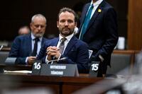 Alexandre Trudeau, brother of Prime Minister Justin Trudeau and member of the Pierre Elliott Trudeau Foundation, prepares to appear before the Standing Committee on Access to Information, Privacy and Ethics, studying foreign interference, on Parliament Hill in Ottawa, on Wednesday, May 3, 2023. THE CANADIAN PRESS/Justin Tang