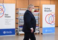 Ontario Premier Doug Ford hold a press conference after visiting the William Osler Health System - Peel Memorial Centre for Integrated Health and Wellness during the COVID-19 pandemic in Brampton, Ont., on Friday, March 26, 2021. THE CANADIAN PRESS/Nathan Denette