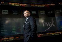Lou Eccleston, CEO of the TMX, poses at the stock exchange in Toronto on Aug. 19, 2015.