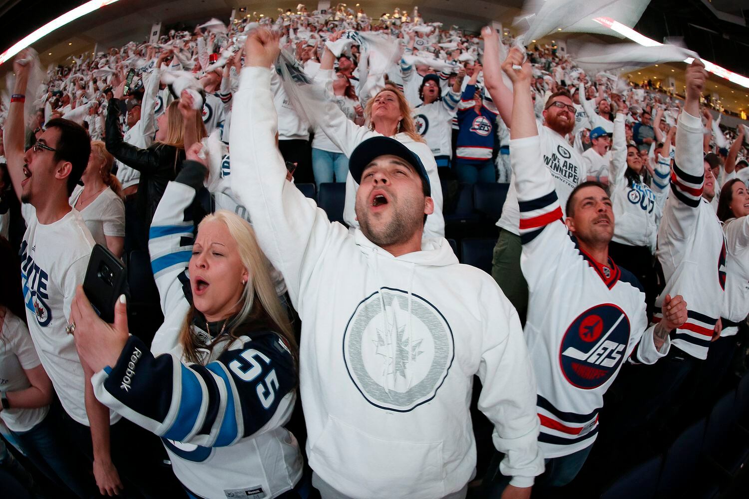 Winnipeg celebrates Jets first home playoff game since 1996 