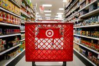 A shopping cart is seen in a Target  store in the Brooklyn borough of New York, U.S., November 14, 2017.