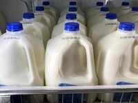 FILE - Milk is displayed at a grocery store in Philadelphia, Tuesday, July 12, 2022. Food and Drug Administration officials issued guidance that says plant-based beverages don’t pretend to be from dairy animals – and that U.S. consumers aren’t confused by the difference. (AP Photo/Matt Rourke, File)