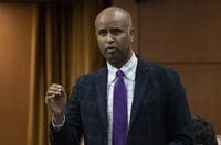 Liberal MP for York South-Weston Ahmed Hussen rises during question period on Tuesday, Dec. 7, 2021 in Ottawa. THE CANADIAN PRESS/Adrian Wyld
