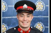 Sgt. Andrew Harnett, 37, of the Calgary Police Service is shown in this undated handout image provided by the police service. A judge says she expects to deliver a sentence in September for a young man convicted of manslaughter in the hit-and-run death of the officer. THE CANADIAN PRESS/HO-Calgary Police Service *MANDATORY CREDIT*