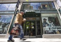 A Roots store is seen in downtown Montreal, Quebec, May 19, 2020.   (Christinne Muschi /The Globe and Mail)