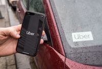 The Uber app is seen on an iPhone near a driver's vehicle after the company launched service, in Vancouver, Friday, Jan. 24, 2020. Canadian teens will soon be able to hitch a ride through Uber. The tech giant says it will begin allowing people between the ages of 13 and 17 to make Uber accounts on the ride-hailing platform over the summer.THE CANADIAN PRESS/Darryl Dyck
