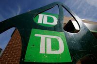 FILE PHOTO: Toronto-Dominion Bank (TD) logos are seen outside of a branch in Ottawa, Ontario, Canada, May 26, 2016. REUTERS/Chris Wattie/File Photo