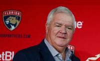 Florida Panthers President of Hockey Operations & General Manager Dale Tallon at a news conference in Sunrise, Fla. on July 2, 2019.