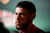 Toronto FC midfielder Jonathan Osorio interviews during media coverage before an MLS soccer practice at CenturyLink Field at Seattle, Saturday, Nov. 9, 2019. Like his Toronto FC teammates, midfielder Jonathan Osorio is at home looking to wait out the COVID-19 virus. THE CANADIAN PRESS/AP-The Seattle Times-Andy Bao