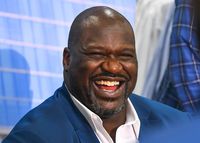 IMAGE DISTRIBUTED FOR JCPENNEY - Shaquille O' Neal greets candidates at a casting call for Shaquille O' Neal's Big & Tall Model Search presented by JCPenney and Wilhelmina on Thursday April 11, 2019 in McDonough, Ga. (John Amis/AP Images for JCPenney)