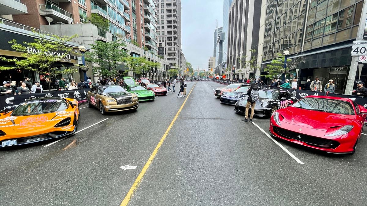 ‘We’re absolutely not going to stick to the speed limit’: Gumball Rally gets ready to peel out of Toronto after showing off cars