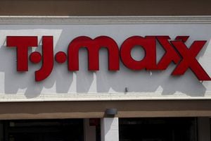 FILE PHOTO: A TJ Maxx store logo is pictured on a building in North Miami, Florida March 19, 2016. REUTERS/Carlo Allegri/File Photo