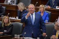 Ontario Premier Doug Ford during a session of the Legislative Assembly on Ontario, Sept 17 2018.