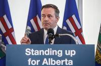 The Alberta government says it plans to join three other provinces in exploring small-scale nuclear technology. Alberta Premier Jason Kenney comments on the Teck mine decision in Edmonton on Monday, Feb. 24, 2020. THE CANADIAN PRESS/Jason Franson