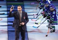 Former Vancouver Canucks goalie Roberto Luongo waves as he walks onto the ice to be honoured with other Hockey Hall of Fame inductees, Daniel and Henrik Sedin, before an NHL hockey game in Vancouver, on Thursday, December 1, 2022. THE CANADIAN PRESS/Darryl Dyck