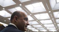Jim Balsillie, Council of Canadian Innovators, arrives to appear as a witness at a Commons privacy and ethics committee in Ottawa on May 10, 2018. A Canadian high-tech pioneer says a "toxic" social media business model is a threat to democracy. Jim Balsillie, the retired chief executive of Research In Motion, which invented the Blackberry smart phone, offers that grim warning in testimony today before the international grand committee on big data, privacy and democracy. THE CANADIAN PRESS/Sean Kilpatrick