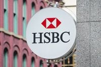 An HSBC sign is pictured in Ottawa on Wednesday Sept. 7, 2022. THE CANADIAN PRESS/Sean Kilpatrick