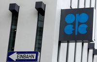 FILE PHOTO: The logo of the Organization of the Petroleum Exporting Countries (OPEC) is pictured on the outside the OPEC headquarters in Vienna March 16, 2010.  REUTERS/Heinz-Peter Bader/File Photo